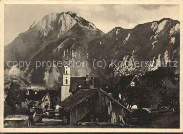 Kuenstlerkarte Anton Kürmaier Beim Messner-Wirt Kiefer