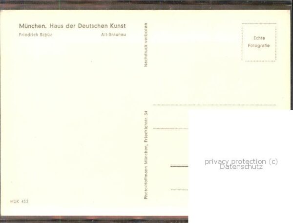 Kuenstlerkarte Friedrich Schüz Alt-Braunau – Bild 2