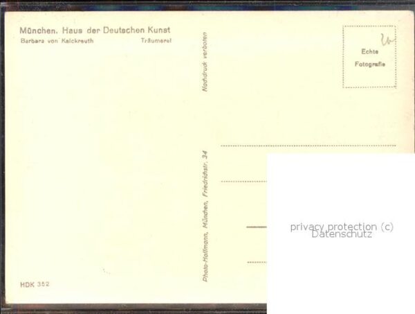 Kuenstlerkarte Barbara von Kalckrauth Träumerei – Bild 2