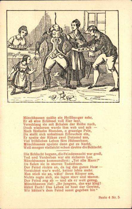 Sagen Maerchen Münchenhausen Spruch