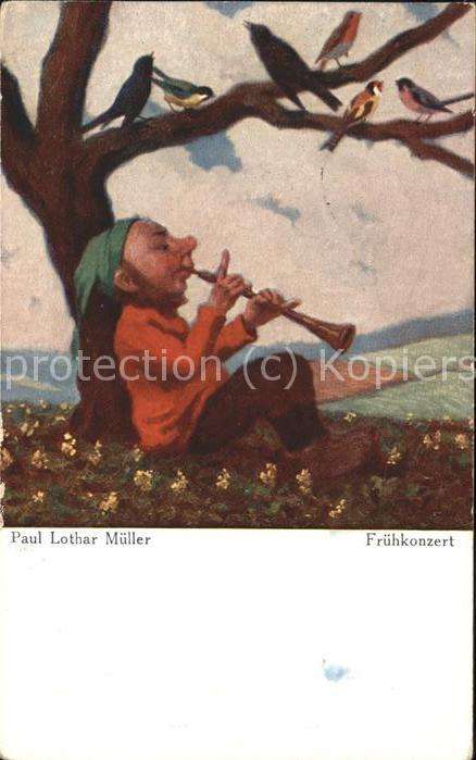 Kuenstlerkarte Paul Lothar Müller Frühkonzert