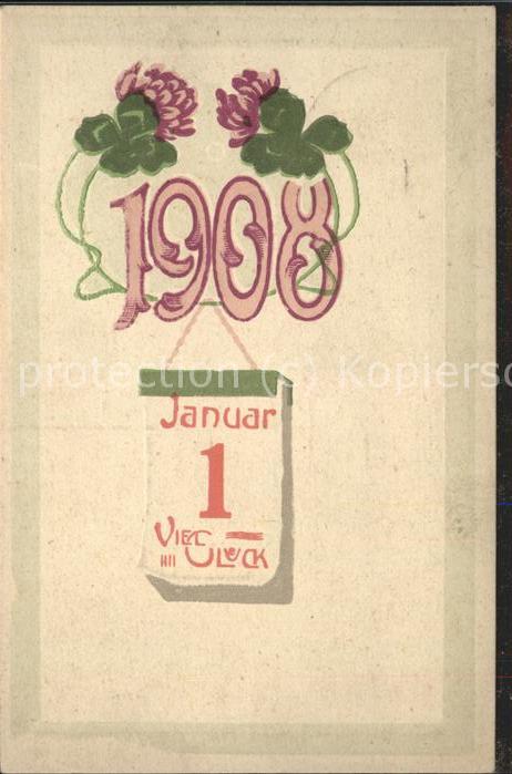 Neujahr 1. Januar Viel Glück
