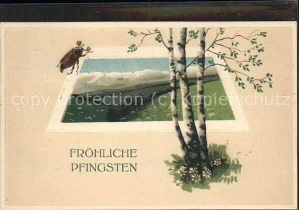 Pfingsten Pentecost Pentecote Käfer Birke