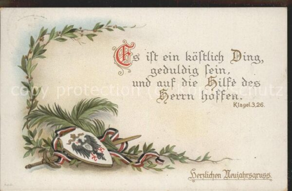 Neujahr Wappen Klagel Psalm