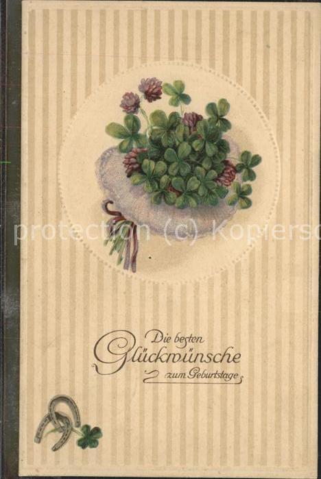 Geburtstag Glückwünsche Blumen Hufeisen