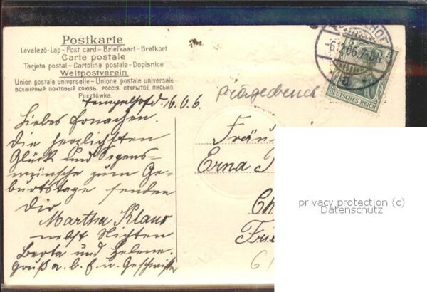 Geburtstag Kleeblatt Briefumschlag – Bild 2