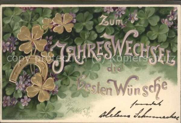 Neujahr Jahreswechsel Hufeisen