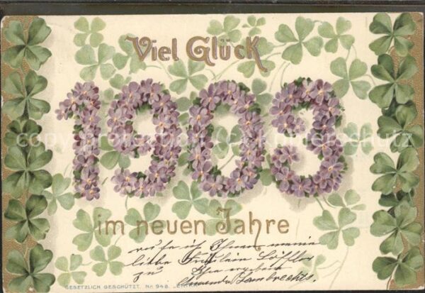 Neujahr 1903 Jahreszahl