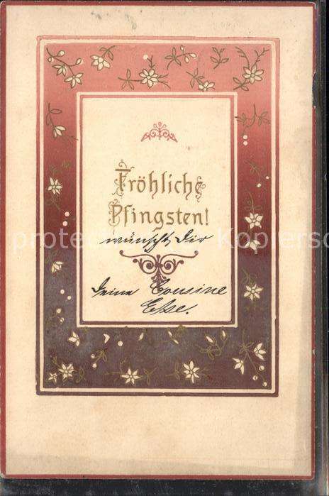 Pfingsten Pentecost Pentecote Fröhliche Pfingsten