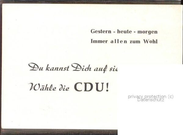 Politik Propaganda Altes Rathaus CDU – Bild 2