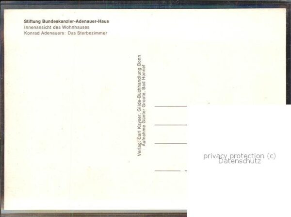 Politik Geschichte Stiftung Bundeskanzler Adenauer-Haus – Bild 2