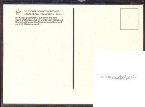 Tod Deutscher Soldatenfriedhof Niederbronn – Bild 2
