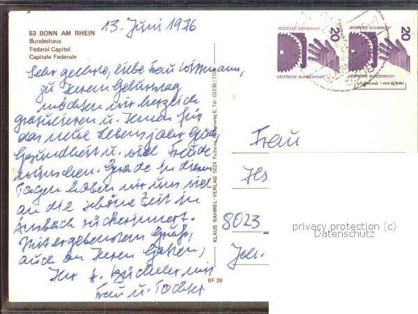 Politik Bonn Bundeshaus Federal Capital – Bild 2