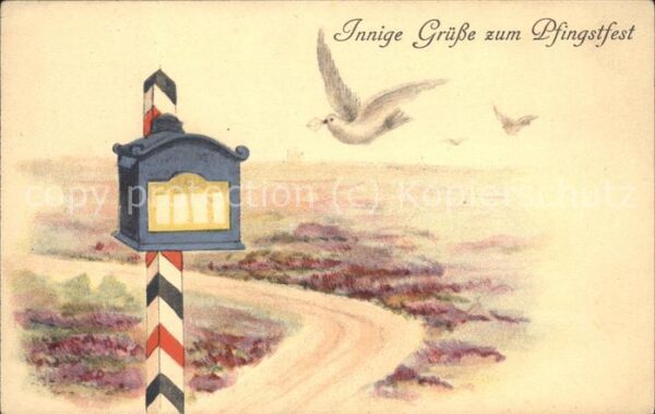 Pfingsten Pentecost Pentecote Brieftaube