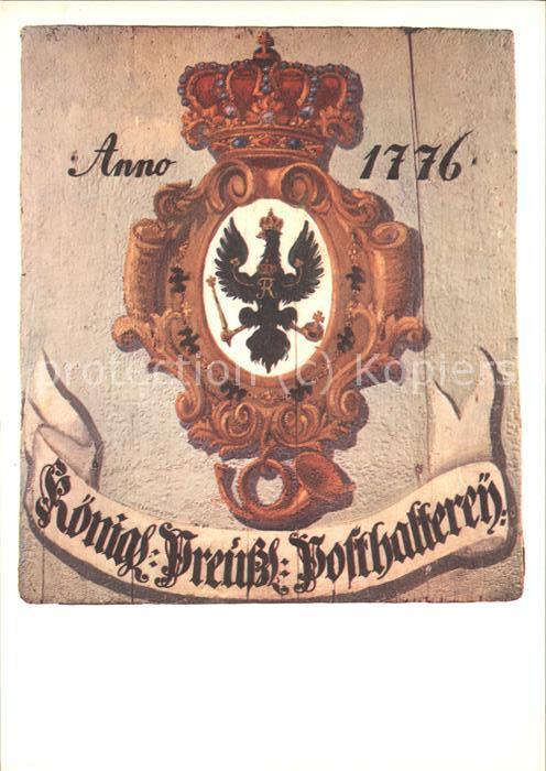 Wappen Anno 1776 Königl. Preußl. Post