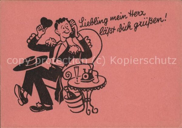 Poesie Liebling mein Herz läßt Dich grüßen Tel