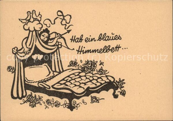 Poesie Hab ein blaues Himmelbett Liebe