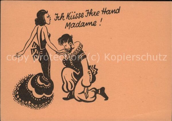 Poesie Ich küsse Ihre Hand Madame