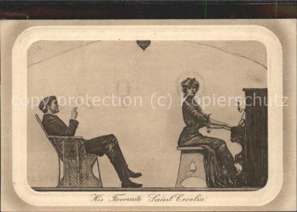 Musikinstrument Piano His Favorite Saint Cecelia