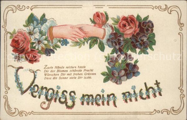 Rosen Hände Poesie Spruch Liebe