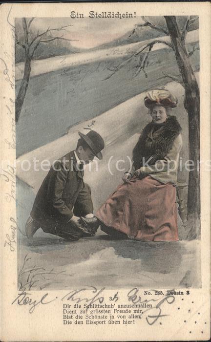 Poesie Ein Stelldichein Paar Liebe Winter