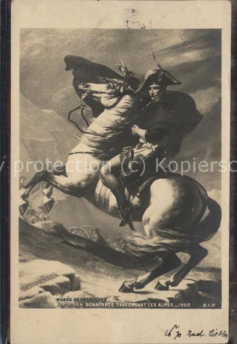 Napoleon Bonaparte Künstlerkarte Musee de Versailles