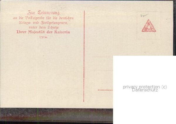 Kuenstlerkarte Unsere Kaiserin Zeichnung – Bild 2