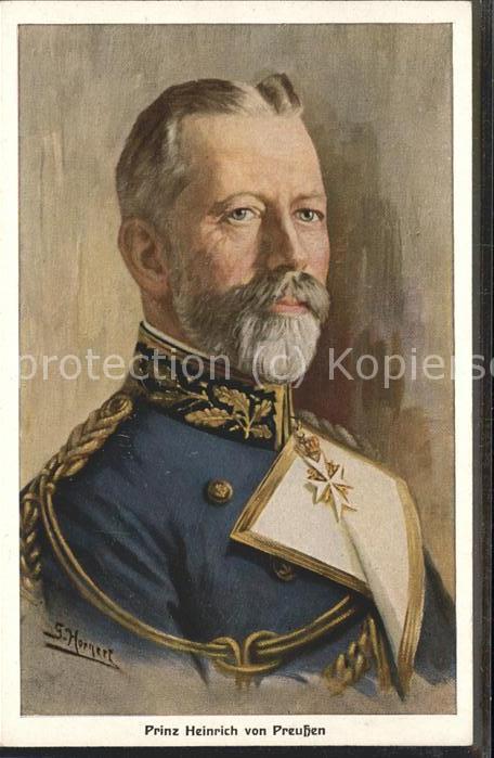 Kuenstlerkarte S. H. Kriegswohlfahrtskarte Prinz Heinr