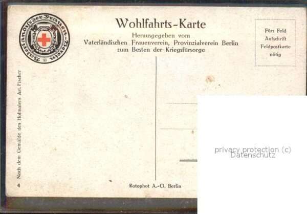 Kuenstlerkarte Arl. Fischer Adel Berlin – Bild 2