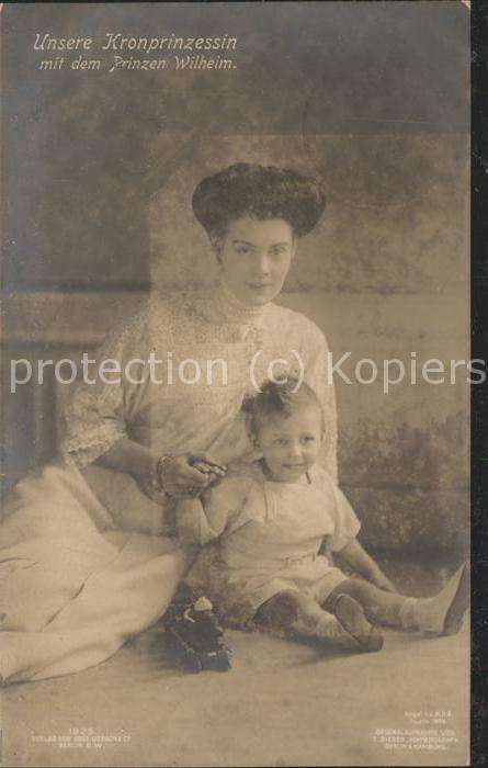 Adel Kronprinzessin Prinzen Wilhelm