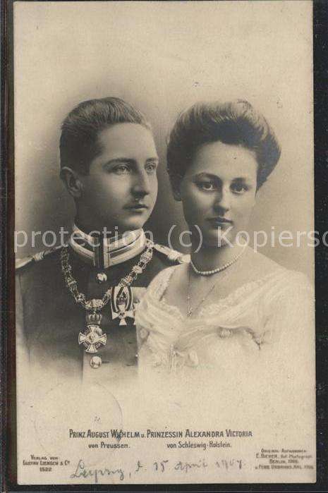 Adel Prinz August Wilhelm Prinzessin Alexand
