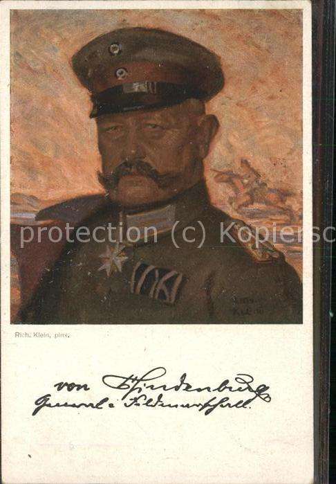 Kuenstlerkarte Rich. Klein Uniform
