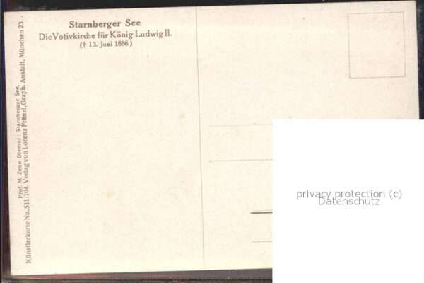 Diemer Zeno Litho Nr.  511/104 Starnberger See – Bild 2