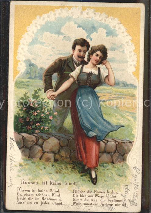Poesie Liebespaar Dirndl Tracht