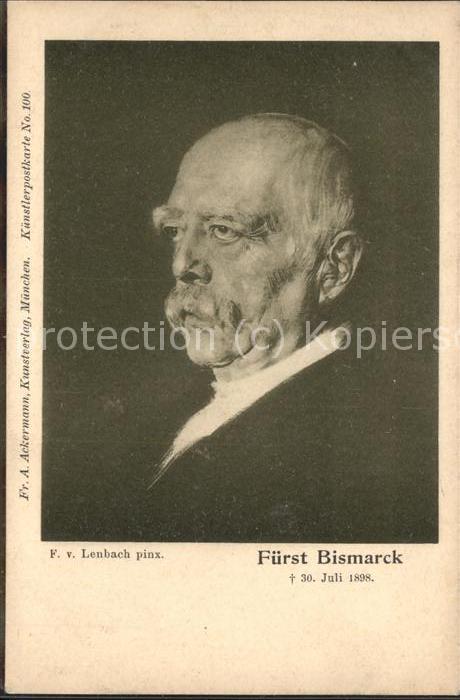 Bismarck F. v. Lenbach pinx. Fürst Bismarck 30.