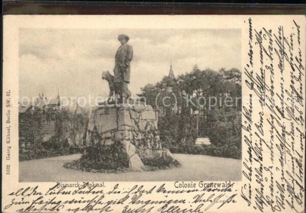 Bismarck Denkmal Colonie Grunewald