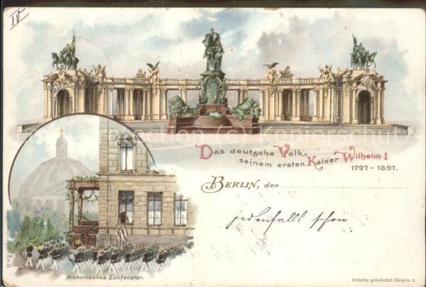 Adel Kaiser Wilhelm I. Denkmal Historische E