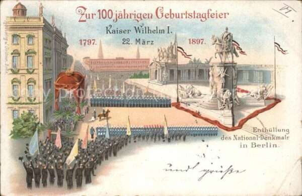 Adel Kaiser Wilhelm I. 100 jähr. Geburtstags