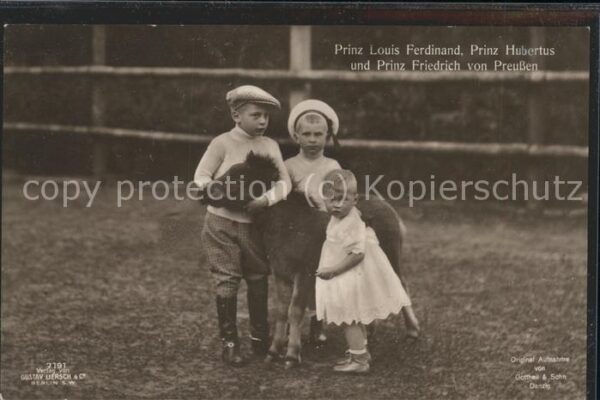 Adel Preussen Prinz Louis Ferdinand Prinz Hubertus Pr