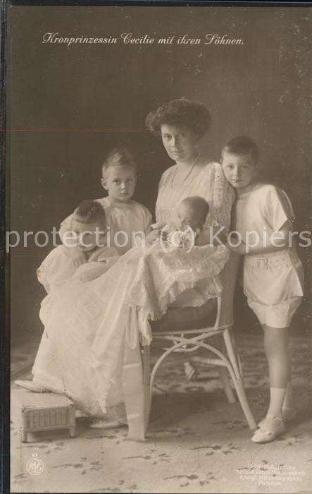 Adel Kronprinzessin Cecilie Söhnen