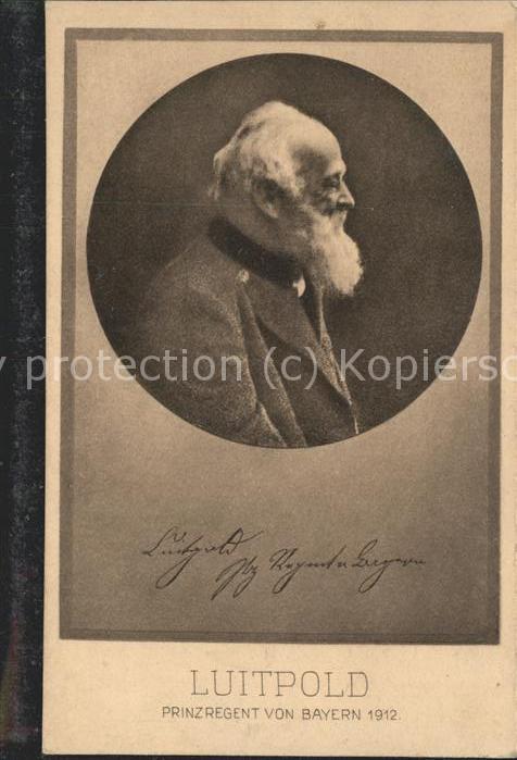 Adel Bayern Luitpold Prinzregent v. Bayern 1912