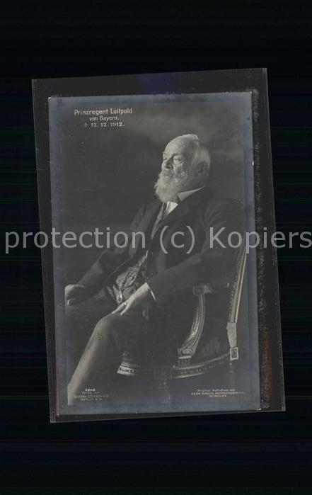 Adel Bayern Prinzregent Luitpold 12.12.1912