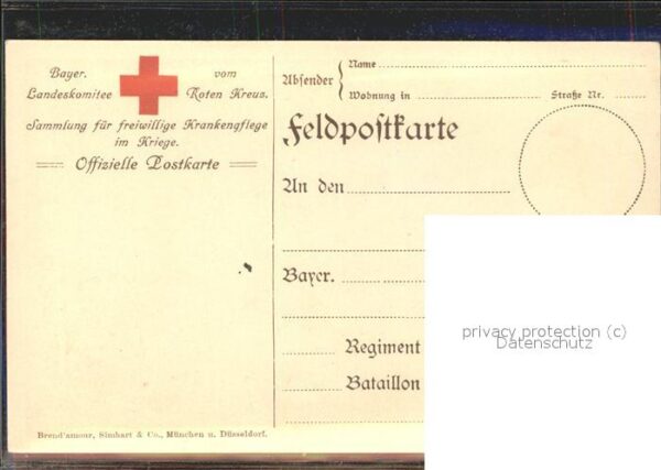 Ludwig III König von Bayern Künstlerkarte – Bild 2