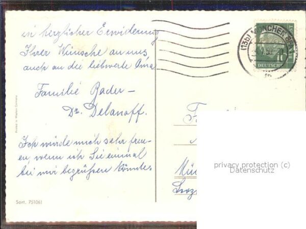 Postkutsche Künstlerkarte Alles Gute im neuen Jahr – Bild 2