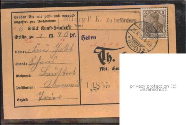 Werbung Reklame Aufputschmittel Th. Lauser Regensburg – Bild 2