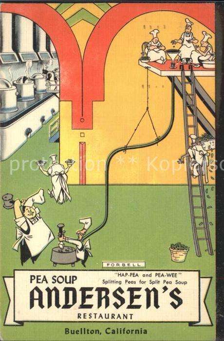 Restaurant Kaffee Pea Soup Andersens California
