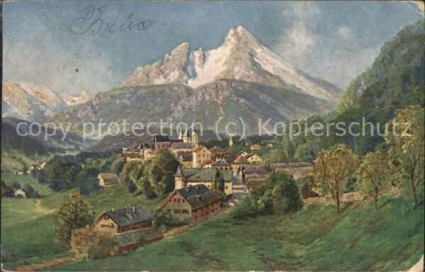 Natur Berge Litho