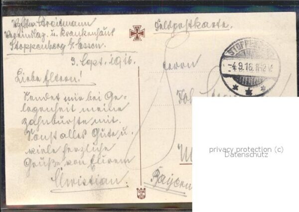 P.O.E. Kindersoldaten Feldpostkarte – Bild 2
