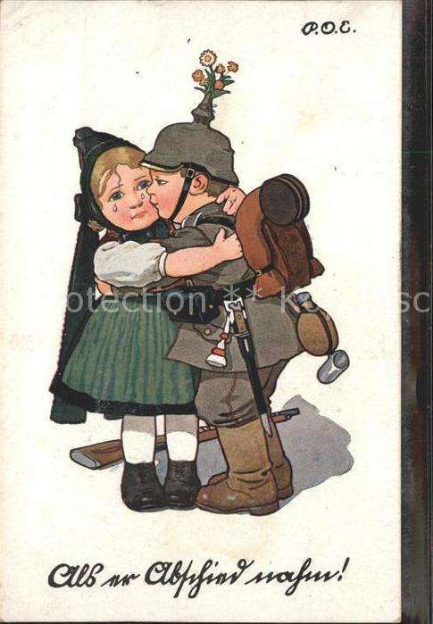 P.O.E. Kindersoldat Blumen Tränen