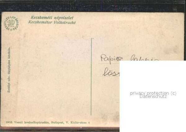 Trachten Kecskemeter Volkstracht Pfeife – Bild 2